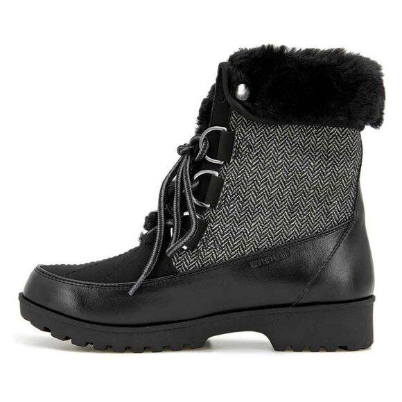 JBU Women’s Boots Size 6 Black Memory Foam Waterproof Warm Winter Faux Fur NWT - Picture 4 of 15